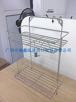 【雙層不銹鋼浴室架 雙層金屬浴室架 不銹鋼制品 工廠直銷】?jī)r(jià)格,廠家,圖片,其他水暖衛(wèi)浴五金,廣州市赫鑫泓進(jìn)出口貿(mào)易-